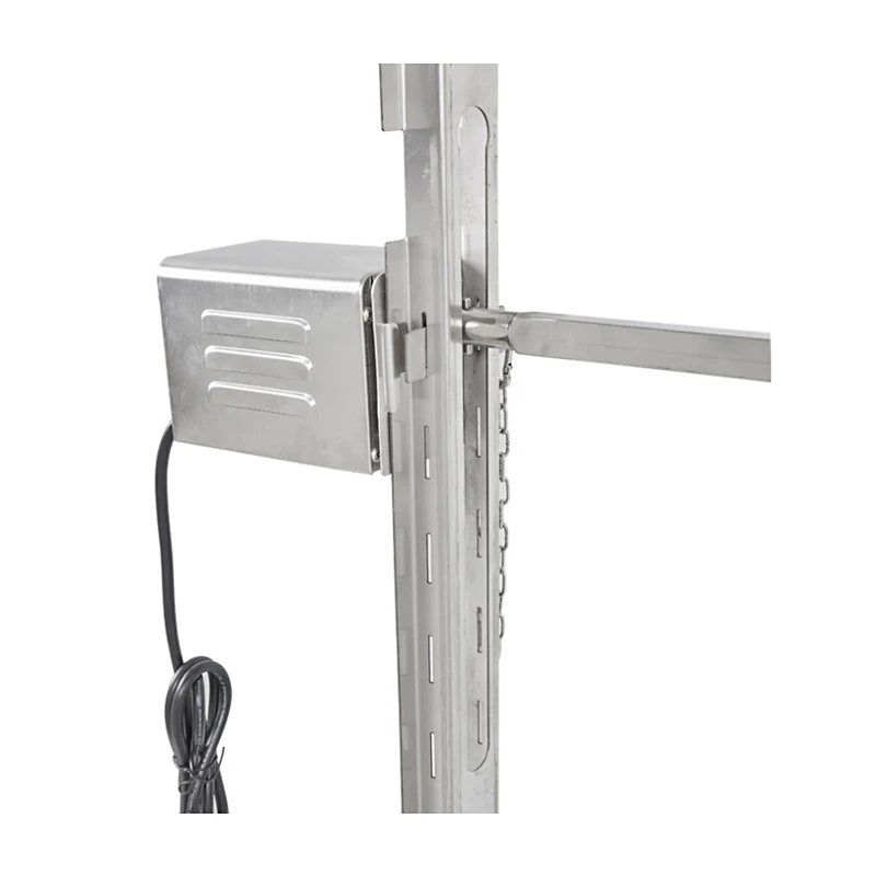 Barbecue Rotisserie Kit with Square Spit Rod and Electric Motor