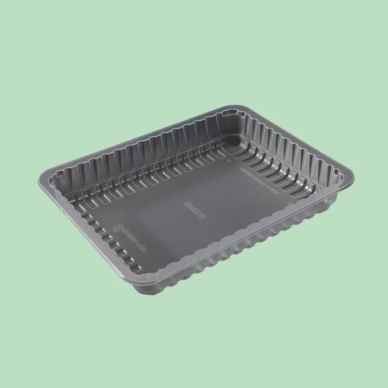 High barrier plastic PA/EVOH/PE film food tray for meat sausage