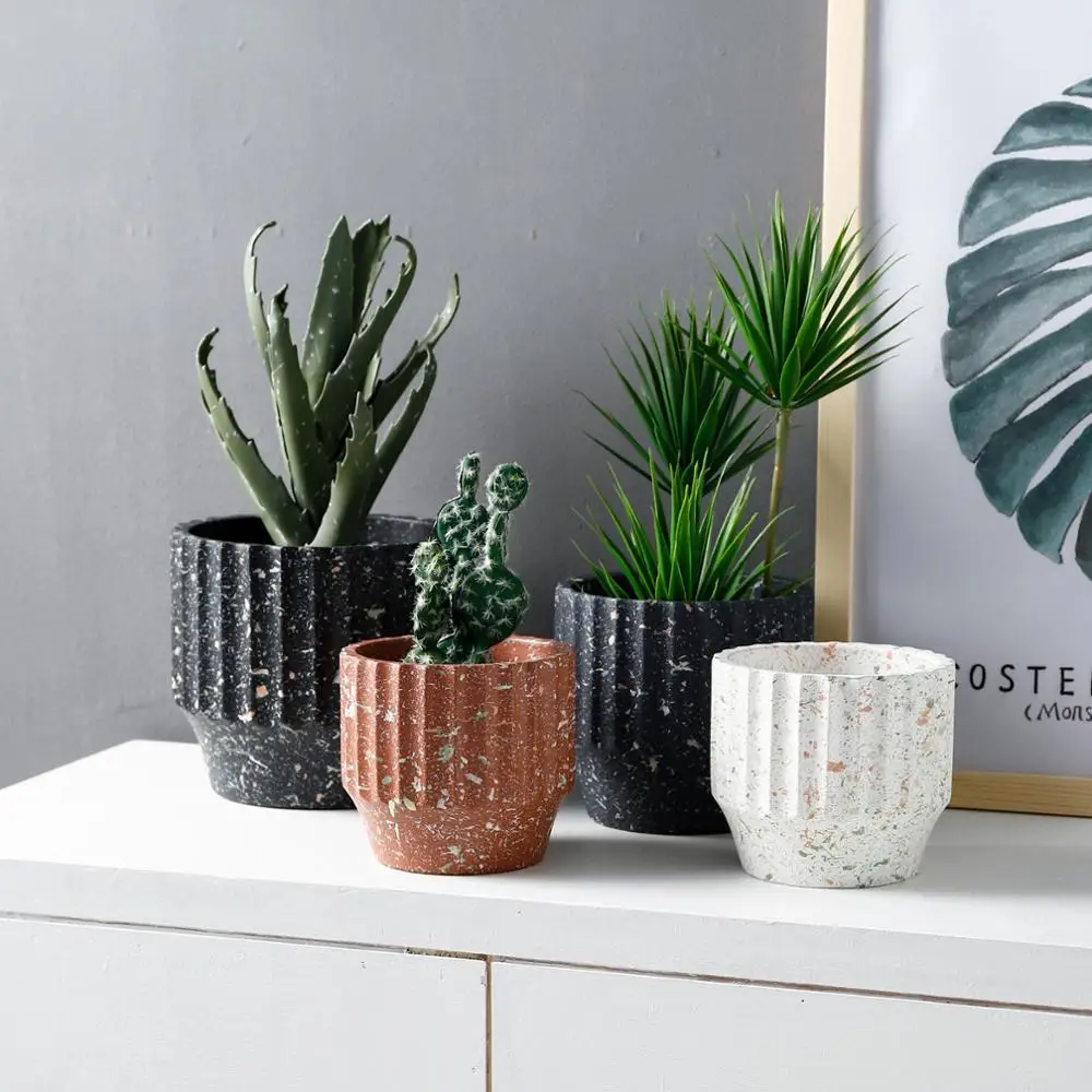 Hipster Creative New Vintage Big Cement Plant Pots