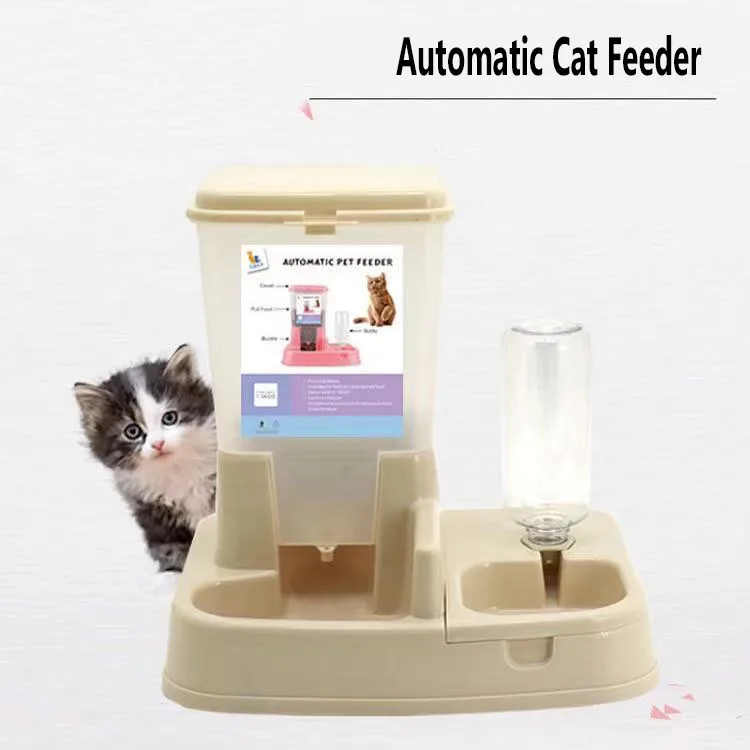 
Cat and Dog Double bowl feeders Food water dispensers automatically feed pet feeders 