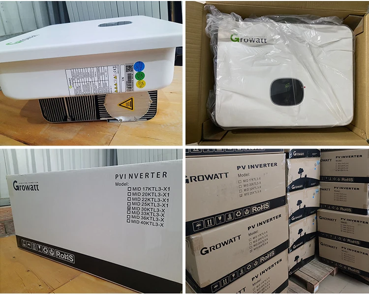 Трехфазный солнечный инвертор Growatt MID 30KTL3-X на сетке 30 кВт с контроллером заряда mppt