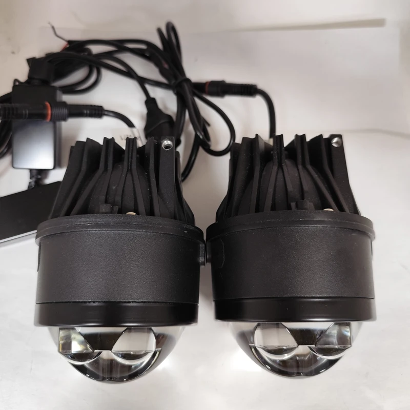 Universal CSP 12V Foglamp Bi Projector Lens 3000K/6000K/Tricolor 3Inch Led Fog Lights For Honda Toyota