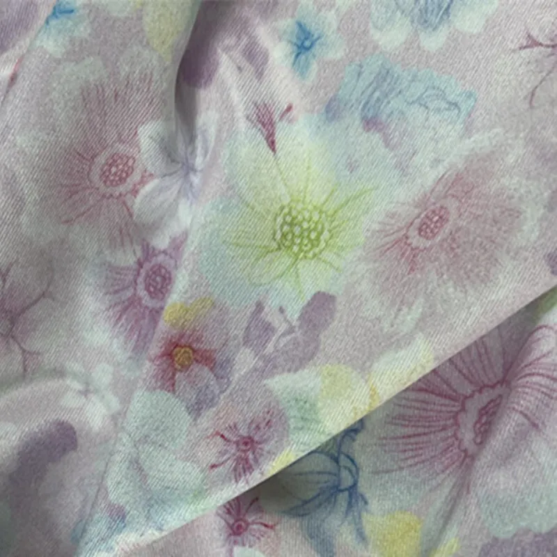 New Pattern Factory Direct High Quality Custom Printing Stretched Knitting DTY milk Silk Fabric