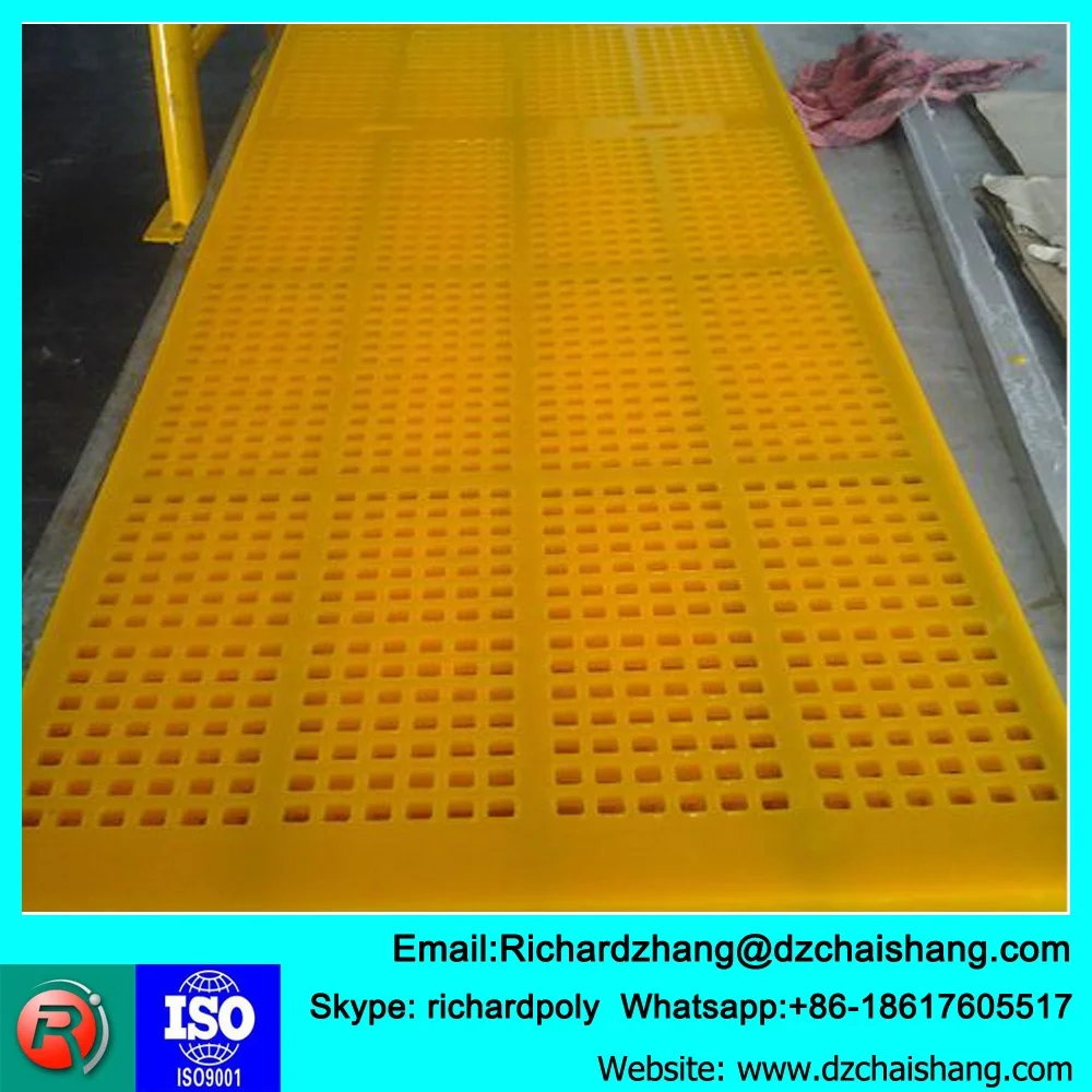 High Frequency Polyurethane Vibrating Screen , Ore tailings Dewatering Screen mesh