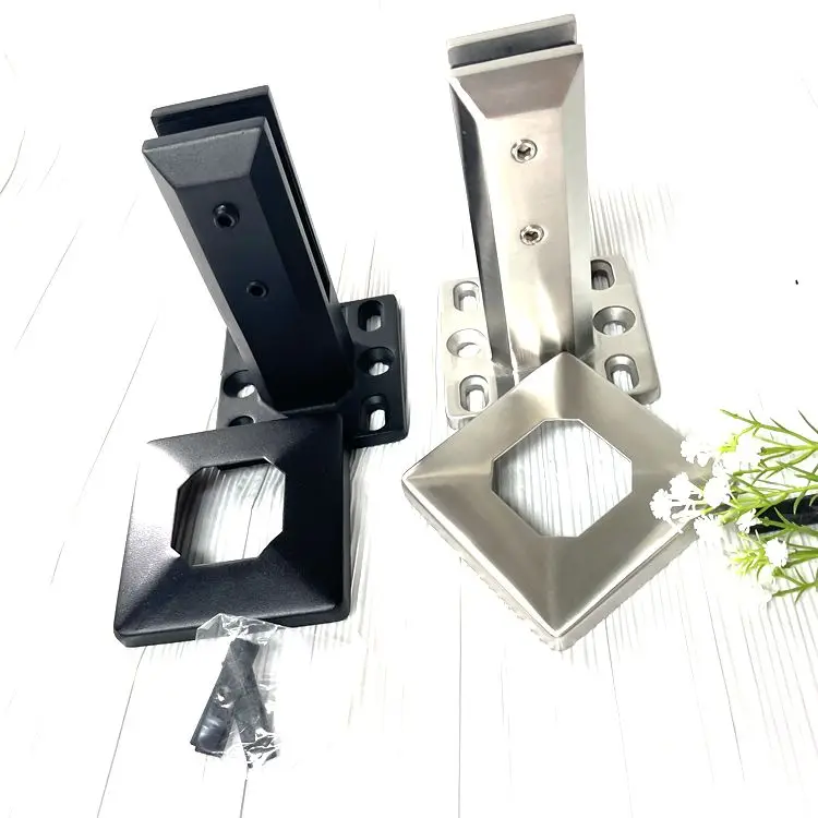 8-15 mm frameless glass balcony railing designs decking fence adjustable glass spigot