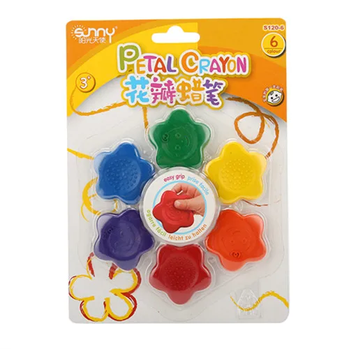 6 видов цветов мелок в форме лепестков ручной чистый для