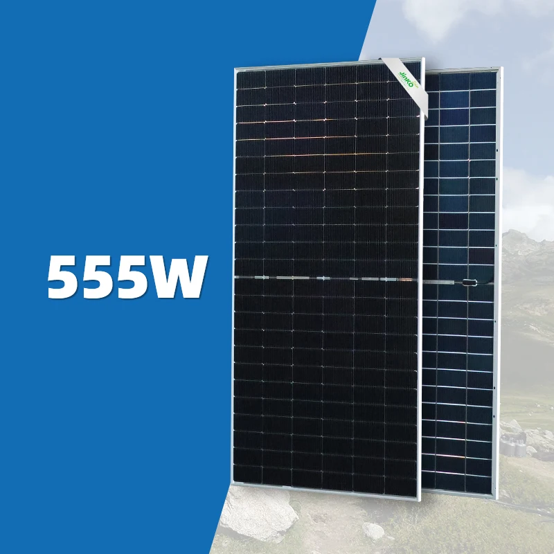 JINKO 555W PERC Solar Panel Double-glass High Efficiency Photovoltaic Technology