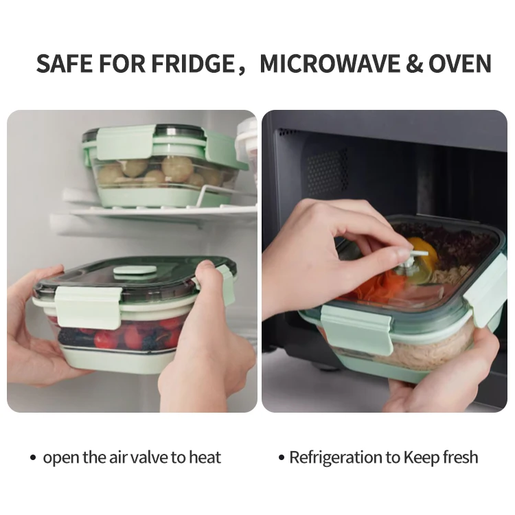 IKOO collapsible china wholesale silicon food storage containers foldable silicon lunch box