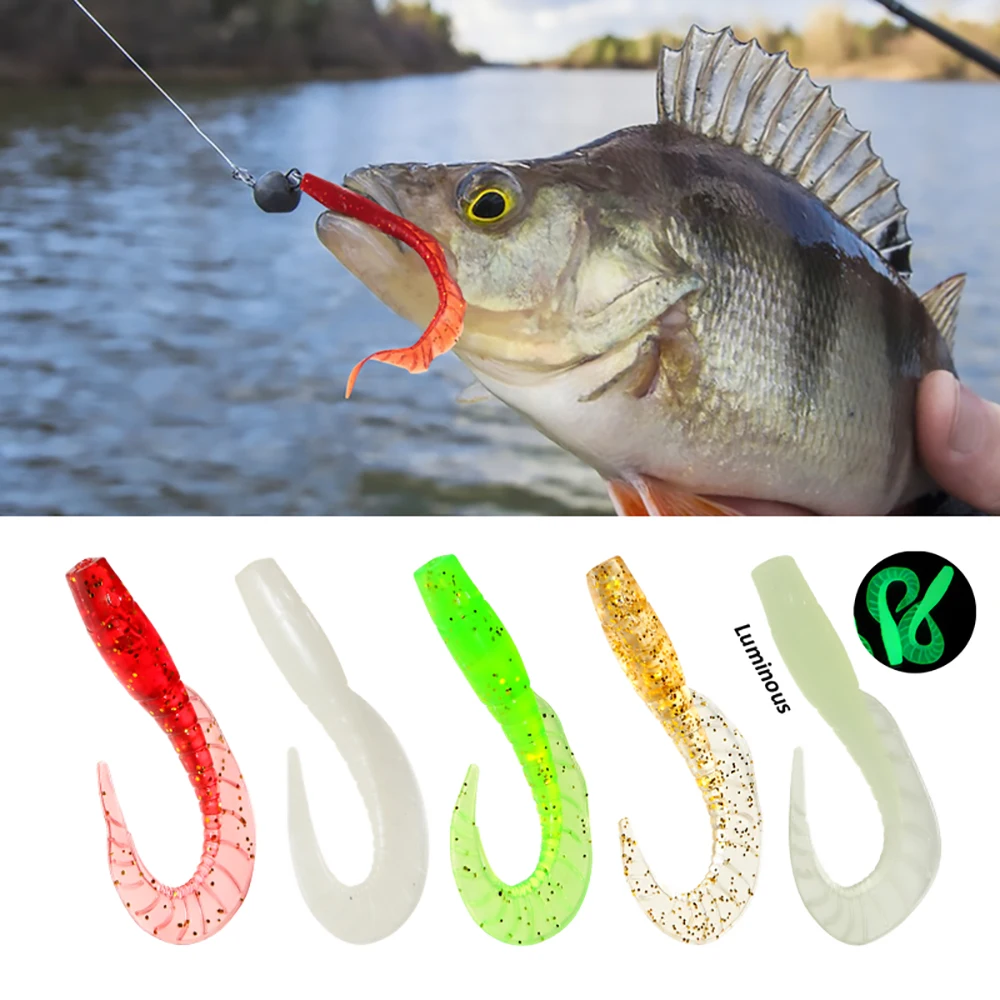 50 Piece/Box 1.7g 6cm Bass Bionic Soft Plastic Saltwater Fishing Soft Lure Set, Swimbait Soft Plastic Fishing Lures