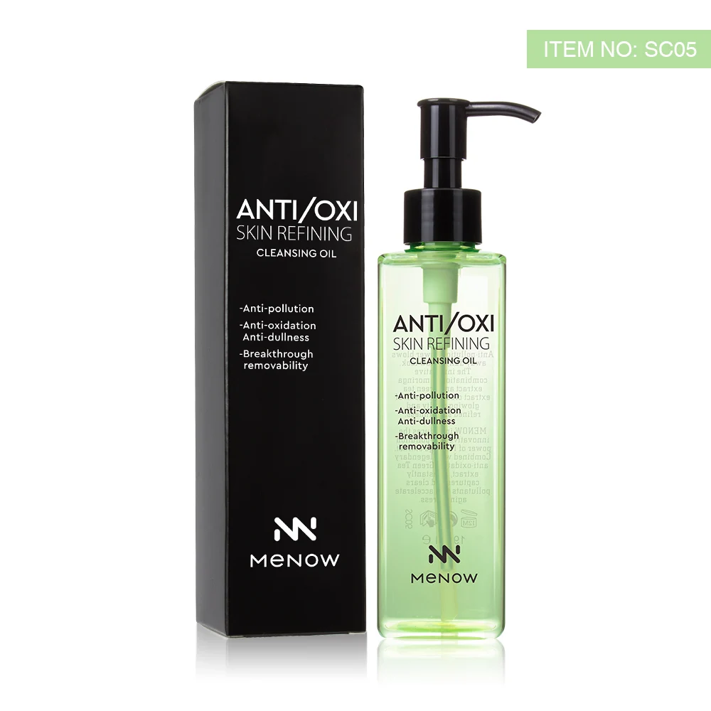 MENOW anti oxi cleansing oil private label skin refining cleansing oil makeup remover organic cleansing oil for makeup