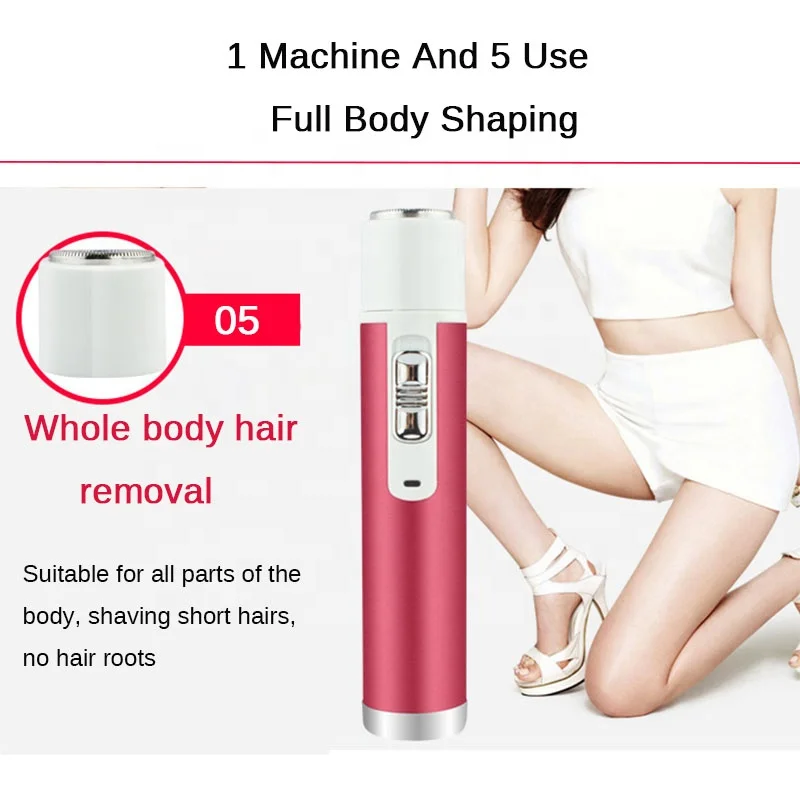  Lady Shaver Cordless Nose Hair Trimmer Rechargeable Electric Removal Mini