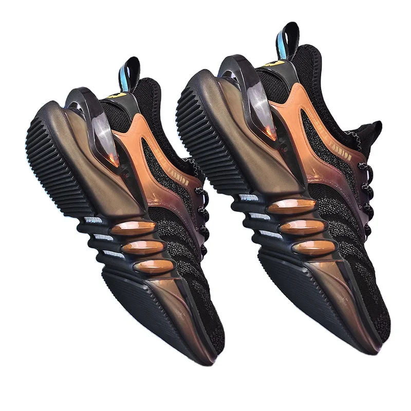 High quality Factory Direct Walking Style Shoes Trendy Yeezy luminous running shoes Men top class materiel Casual Shoes