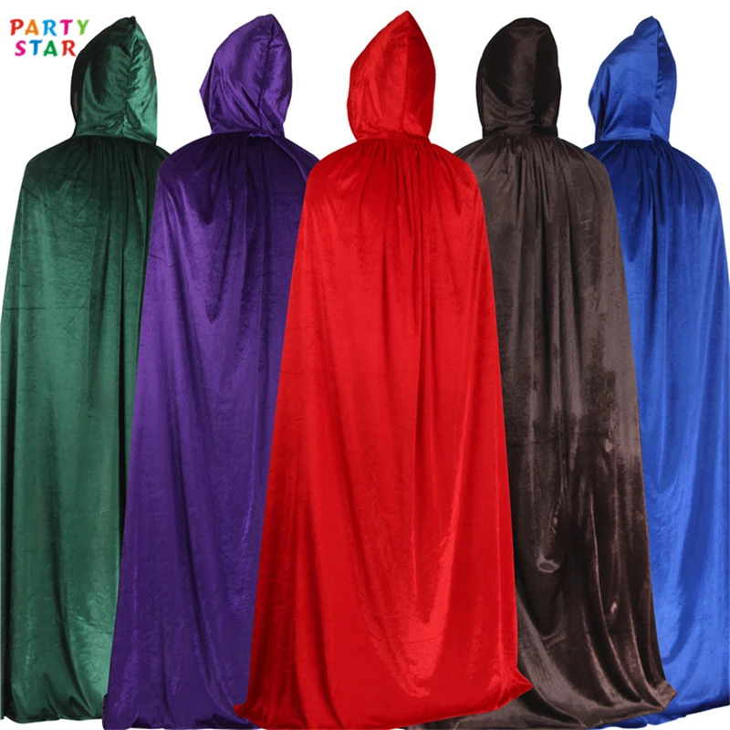 170cm 2022 Custom Fashion Vampire Witch Cosplay Cloak Halloween Long Stage Costume Adult Cape For Men
