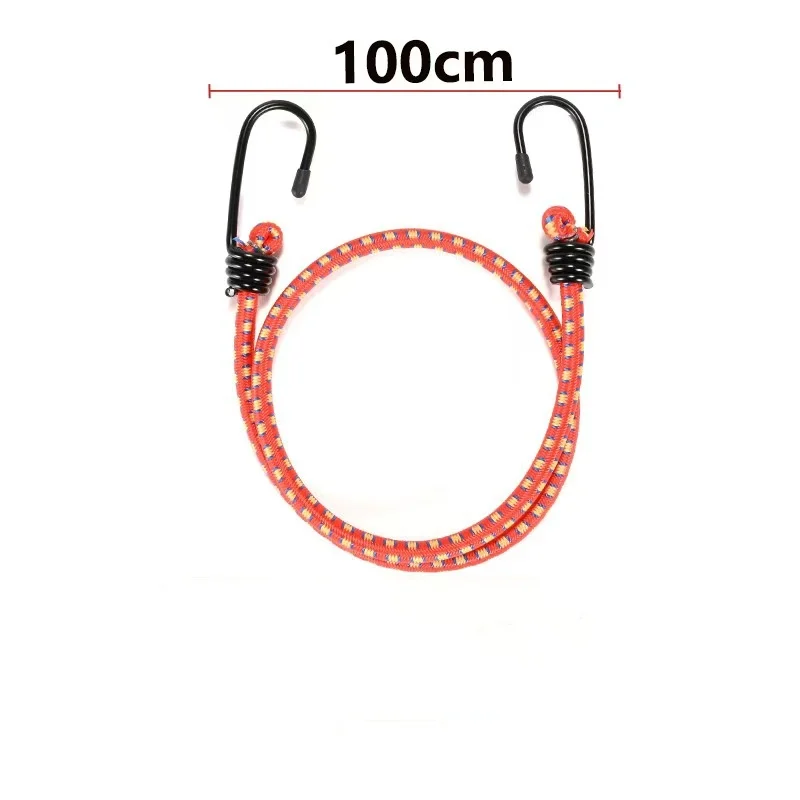 Elastic Bungee Cords, 2 Pcs 47.24inch Heavy Duty Bungee Strap with Hooks for Car Caravan Kayak Boat Trunks Camping RVs Luggage