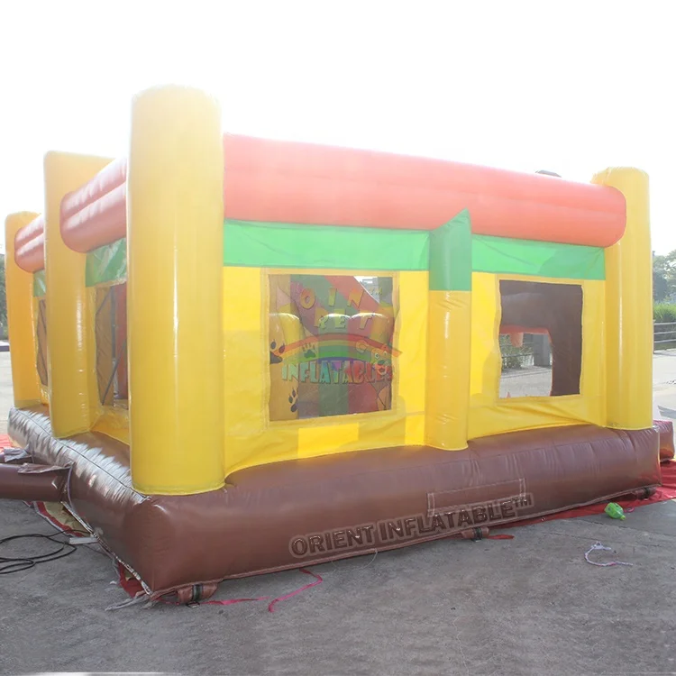 Orient Inflatables lion multi play combo inflatable bouncing slide party lion inflatable jumping