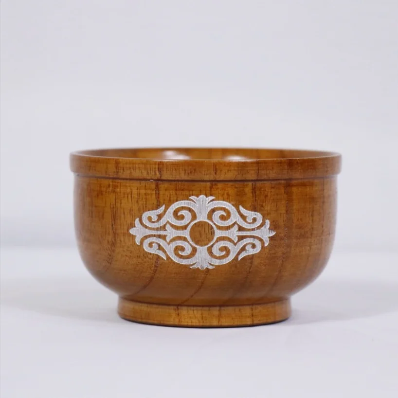 Jujube wood Mongolian milk tea Tibetan butter bowl