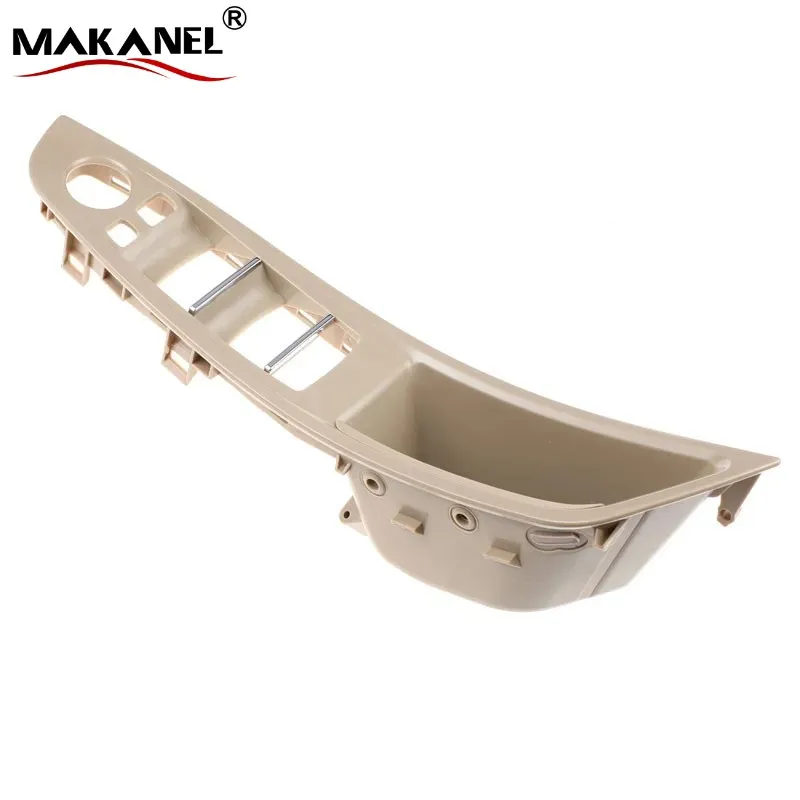 Leather Interior Door Panel Pull Handle Trim Cover Window Regulator Frame Right Hand Drive for BMW 5 F10 F11 F18
