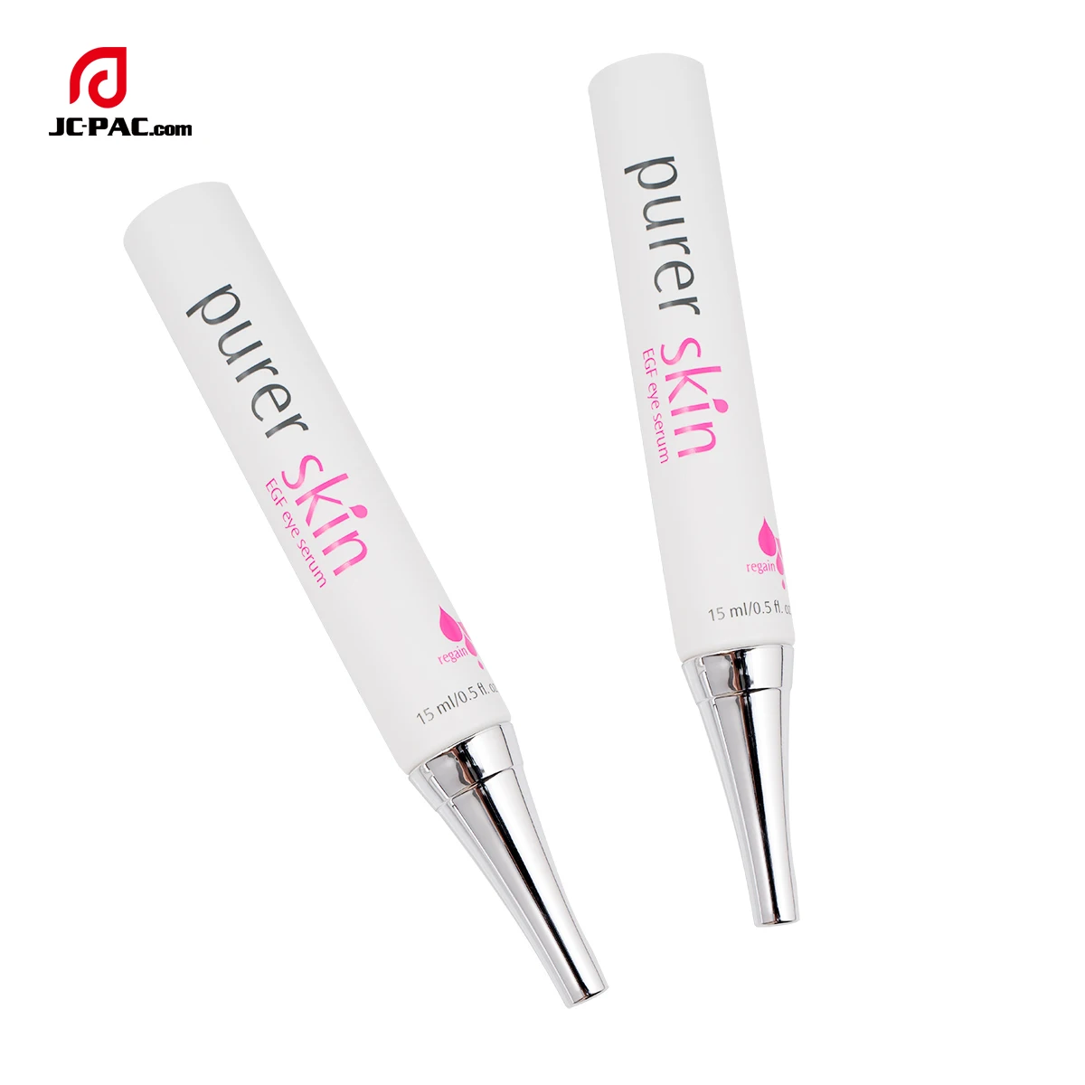 Белая Косметическая пластиковая упаковка, 10 мл, 15 мл, 20 мл, мягкая туба с гудком и акриловым колпачком, контейнер для сыворотки для ухода за кожей вокруг глаз