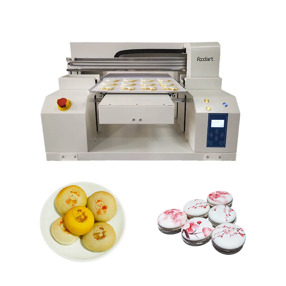 Factory Direct Sale Popular Sugar Paper Chocolate Cookies Printer Machine A2 Size Food Printing Machines Edible Inks Printer