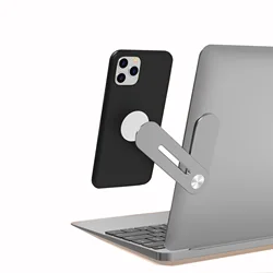 Portable Laptop Extension Stand Metal Aluminium Alloy Flexible Adjustable Magnetic Laptop Phone Holder For Laptop Screen