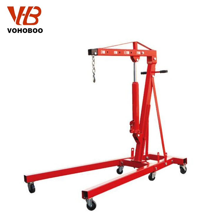 Easy Operation 2 Ton Foldable Hydraulic Jack Engine Crane Lifting Manual Shop Crane