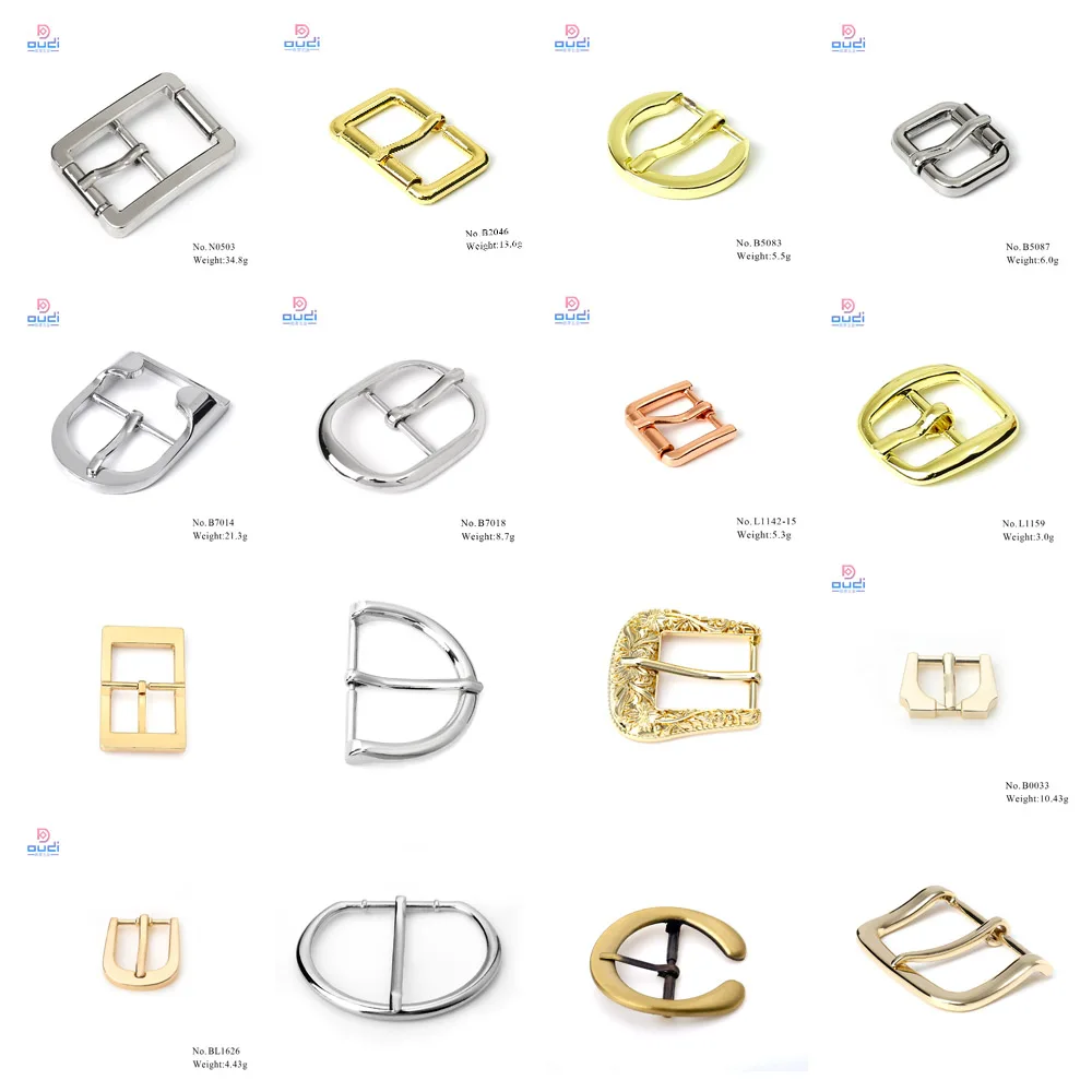 simple design gold plated metal shoe buckle small pin belt buckles strap for sandal decorative buckle parts