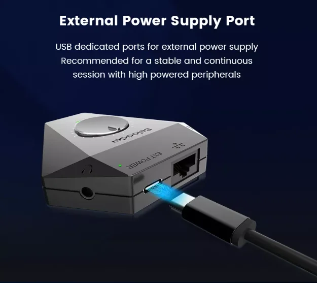 Beloader Pro PS5 game adapter USB adapter with multiple marco assist for XIM, RESNOW, Titan,Cronus, USB/BT gamepads