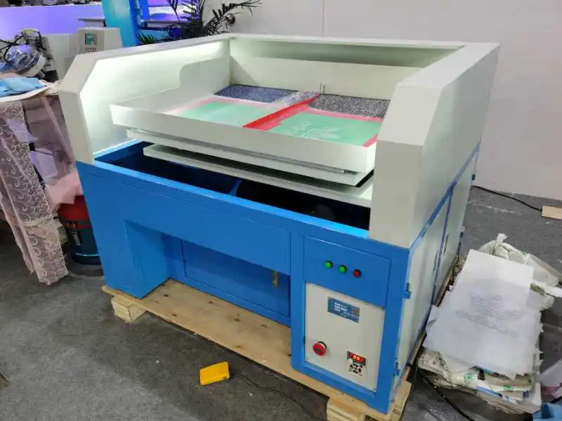 Automatic brush shaking 1 colours rhinestone machine Stone transfer sheet machine