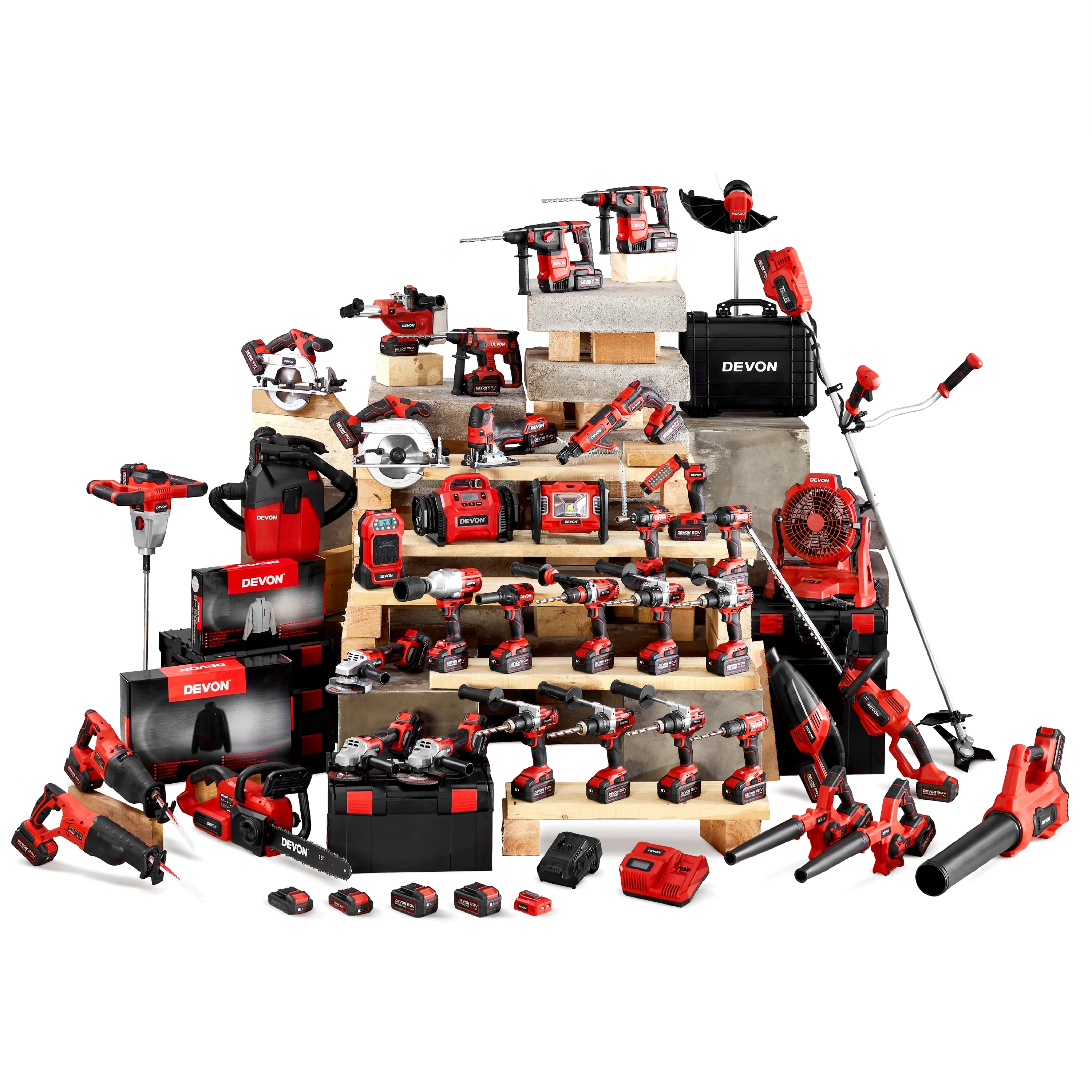 DEVON 5268 Guaranteed Quality Unique 12v Lithium-ion Cordless Driver And Drill Pile with 2.0AH Battery and Charger