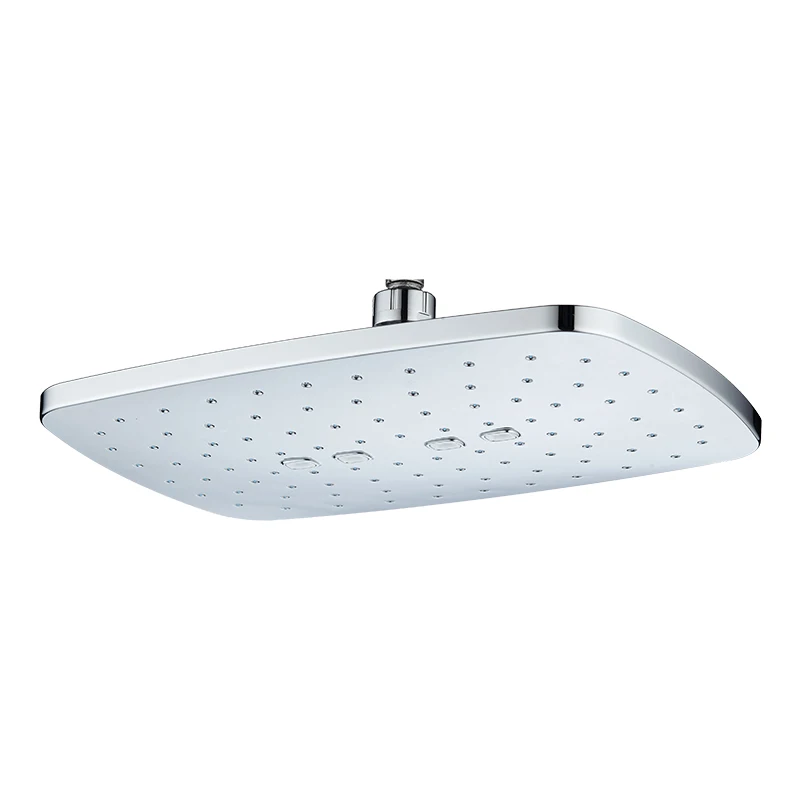 Factory wholesale abs plastic nice flow bathroom faucet chrome spa large shower head