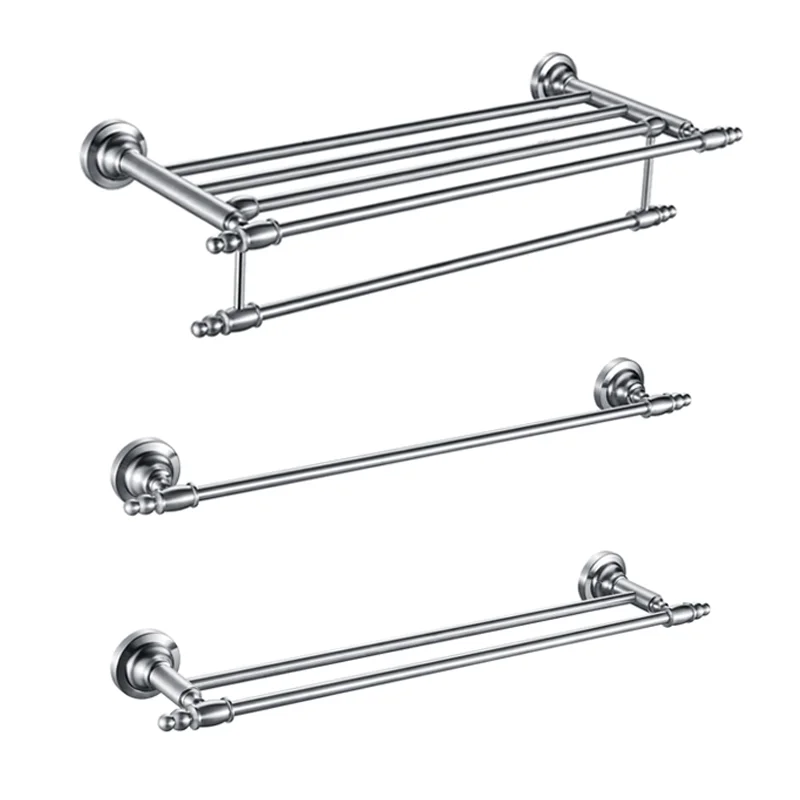 New bath stainless steel toilet hardware fitting set bathroom accessory