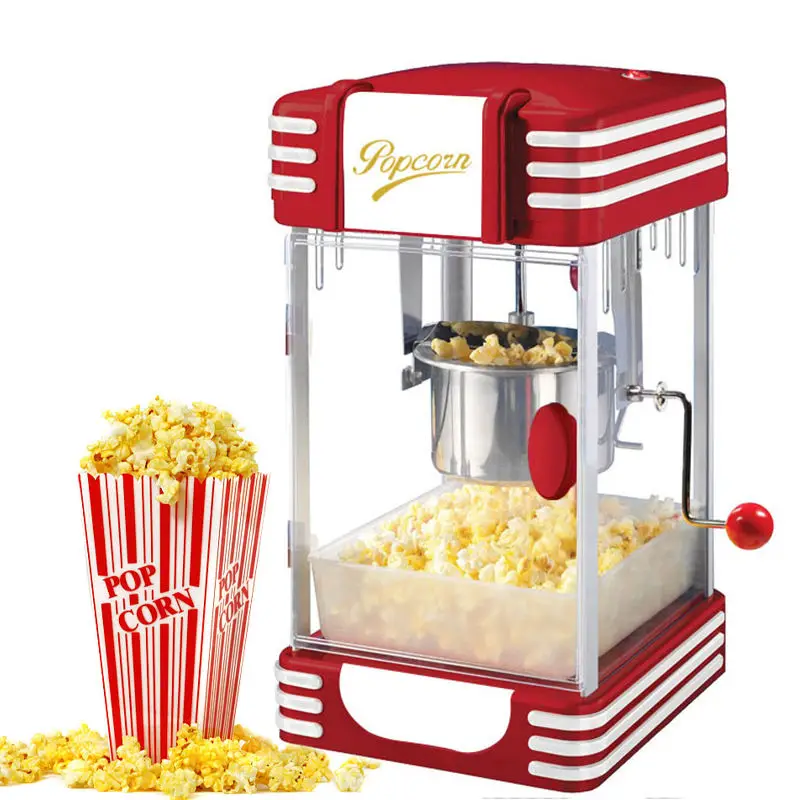 Mini popcorn machine home party use commercial snack machine popcorn portable vending industrial electric caramel popcorn