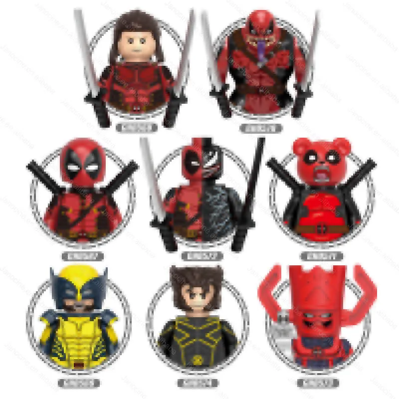G0172 Super hero juguetesst Mini figures Venom Dead Logan Pool X-men Mini Action Building Blocks Plastic Educational Toy for Kid