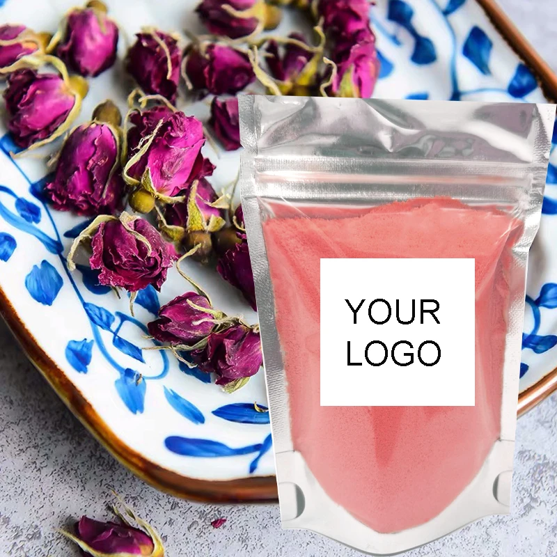 Wholesale hot Selling flower bath bomb in bag bath fizzer shimmer wash bath powder with petals