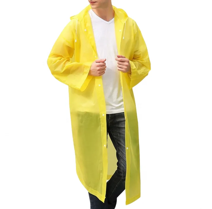
Cheap reusable custom logo printed PVC EVA rain coat raincoat poncho for adults 