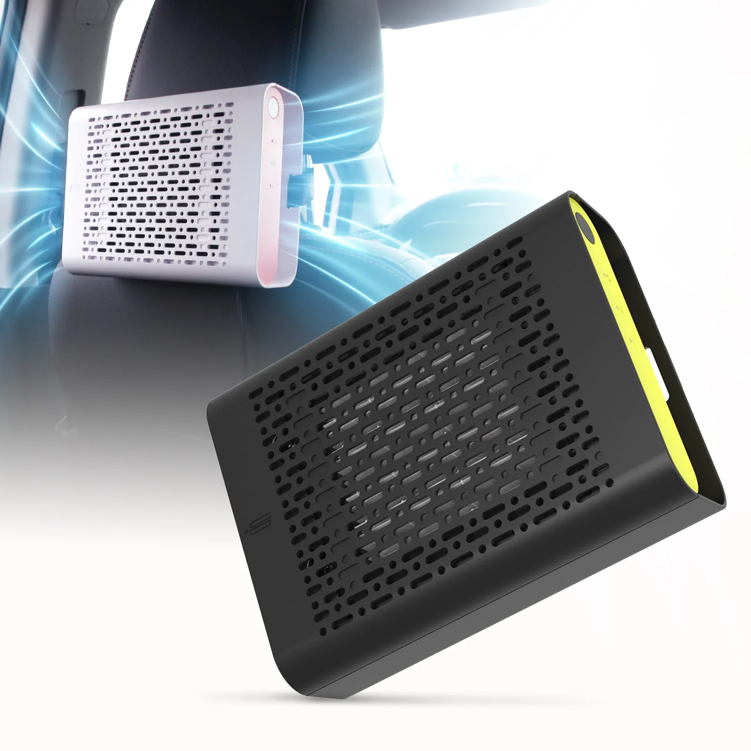 2023 Trending Products Mini Activated Carbon Air Cleaner Model Dual Negative Ion HEPA Filter Car Air Purifier JO-6601