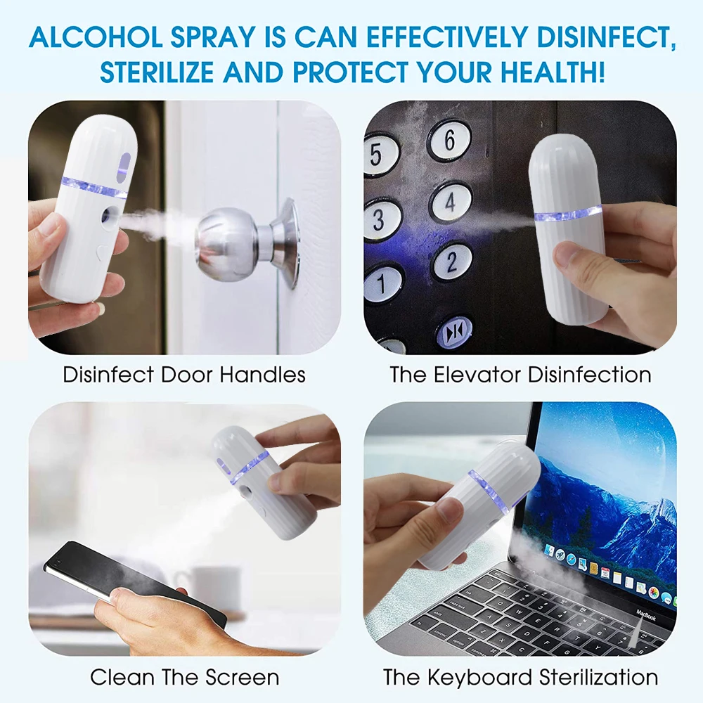 Private Handy Nano Portable Ionic Moisturizing Hydrating Mist Sprayer Mini Mister Beauty Facial Steamer Machine Stramer Facial