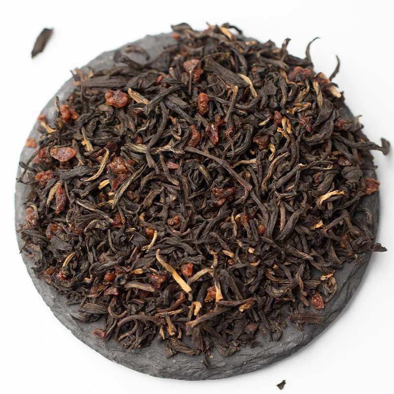loose fruit tea leaves Lychee Black Tea custom flavored tea dropship