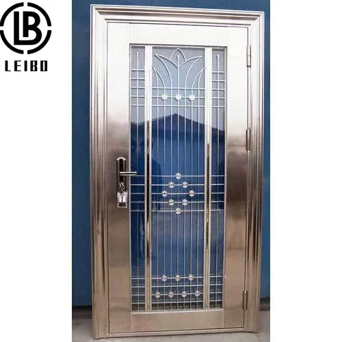 Custom Villa Modern Steel Aluminum Security Doors Metal Exterior Door for Home