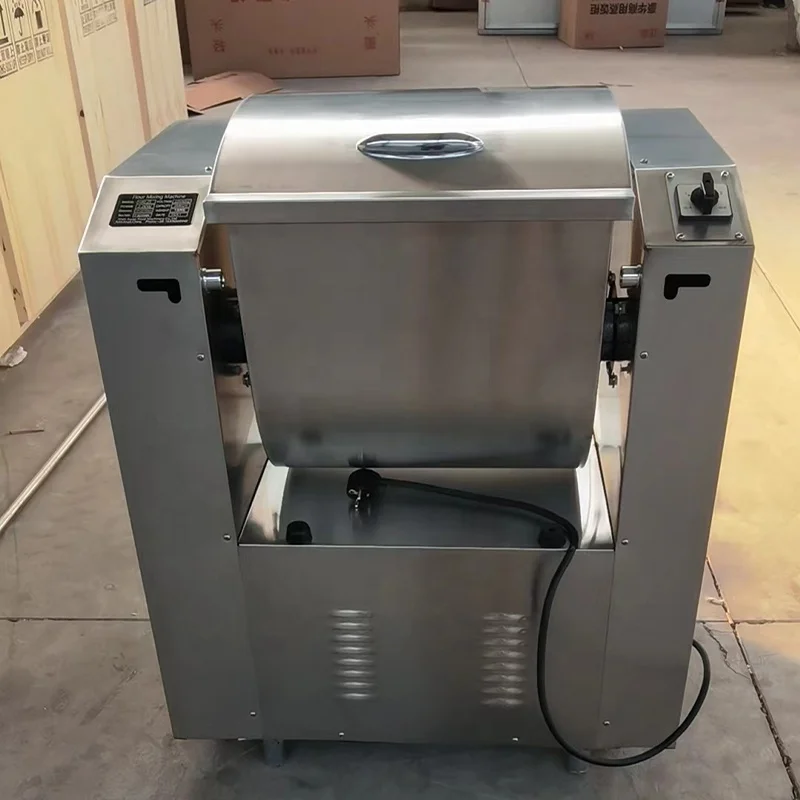 20kg 25kg 30kg 50kg 75kg 100kg 150kg 200kg Capacity Horizontal Industrial Flour Dough Mixer for Bakery Food Bread Pizza