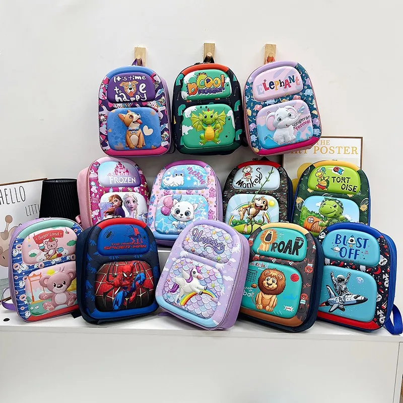 2023 Hot Sale 3d Eva Cartoon Tiger Animal School Backpack Waterproof Cute School Bags Children Backpack School Bag for Kids
