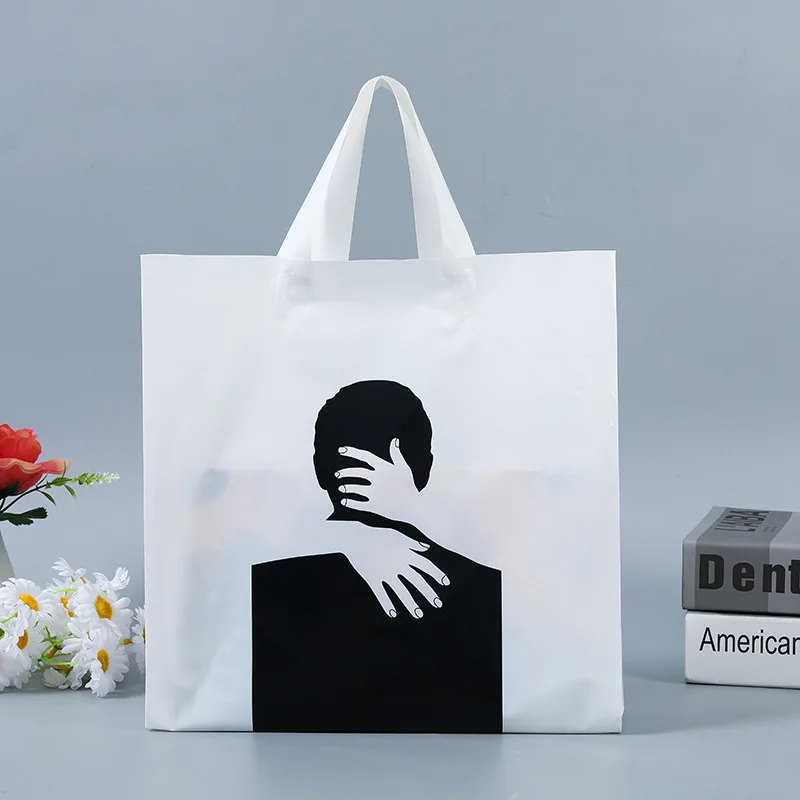 CTCX New Plastic Hand Clothing Bag Wholesale Private Label Shopping Plastic Bag Custom Victoria Secrets Plastic Bags With Logo