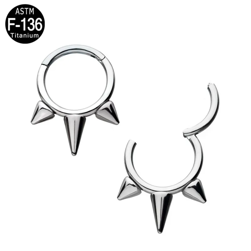 GZN Implant Grade ASTM F136 Titanium Piercing Fashion Jewelry Circle Nose Rings Piercing G23 Body Jewelry for Men Women