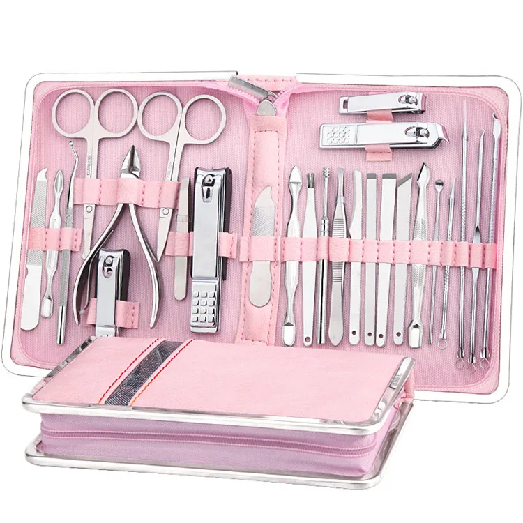 Manufacturer Stainless Steel Toe Nail Clipper Set 18PCS Manicure Pedicure Set Nail Cutter Kit
