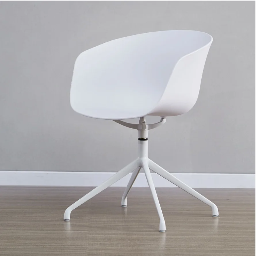 Factory Direct Sales Tall Metal Legs PP Moulded Back Swivel Home Office Revolving Adjustable Meeting Chair