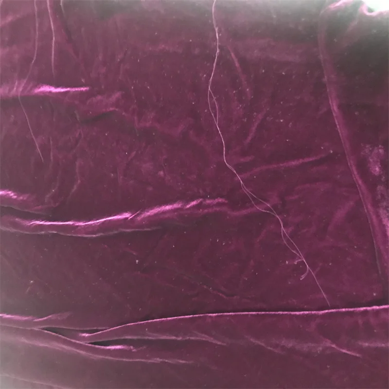 Pure 100%  Silk Velvet Fabric Solid Color for Garment from China Factory Direct with Wholesale Price