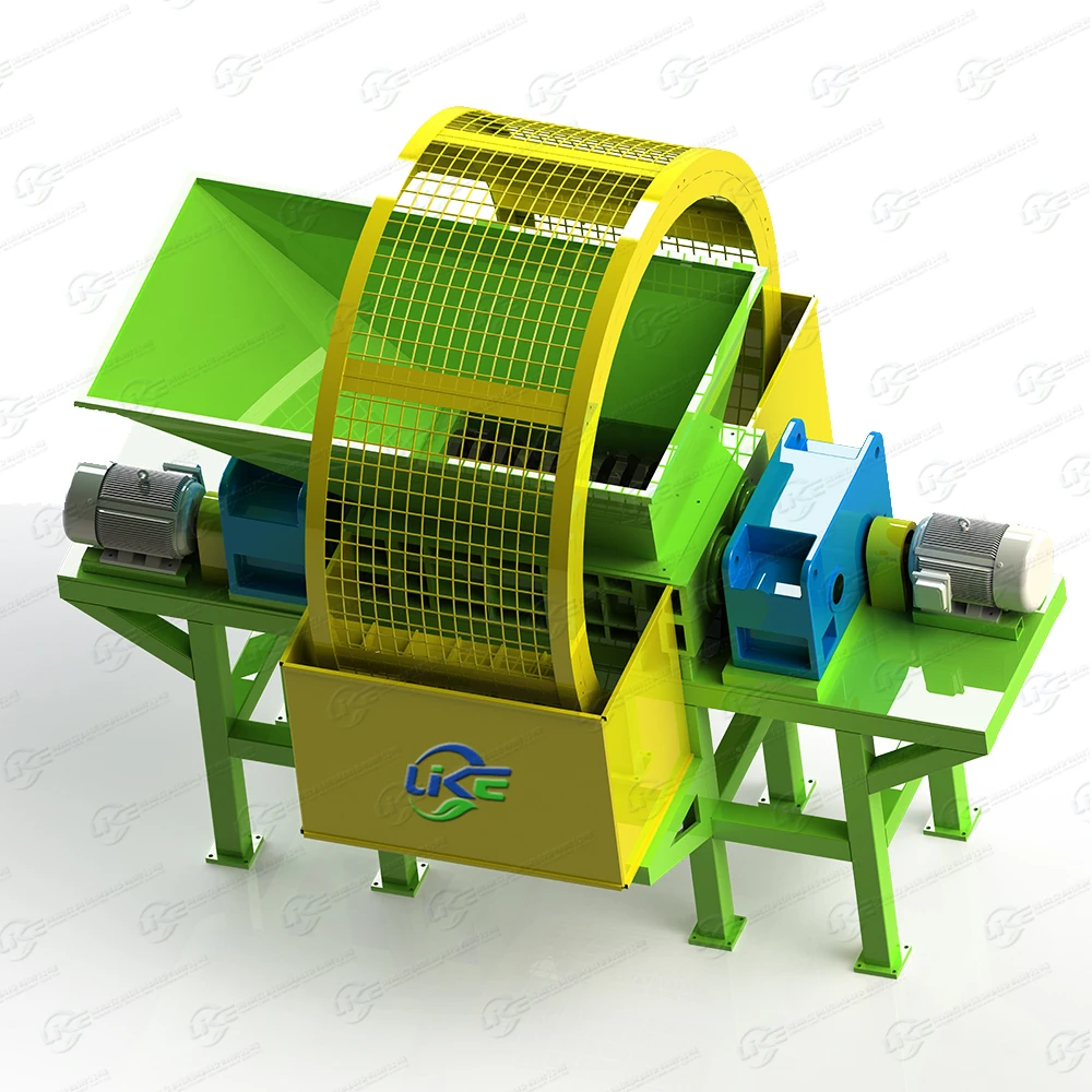 waste tires cutting machine OTR giant tire cutter