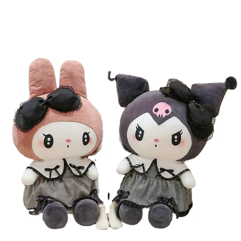 35cm Kuromi doll Melody figurehead dark department Gothic style kulomi plush toys wholesale wedding gift female