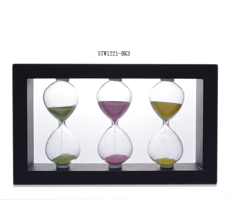 Factory directly sale Best selling 1 3 5 mins 3 in 1 wood sand timer tea timer for office home decoration