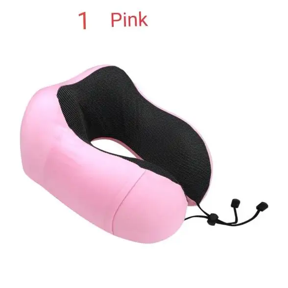 Memory Foam U Shape Neck Support Travel Pillow for Airplane Car Train Rest